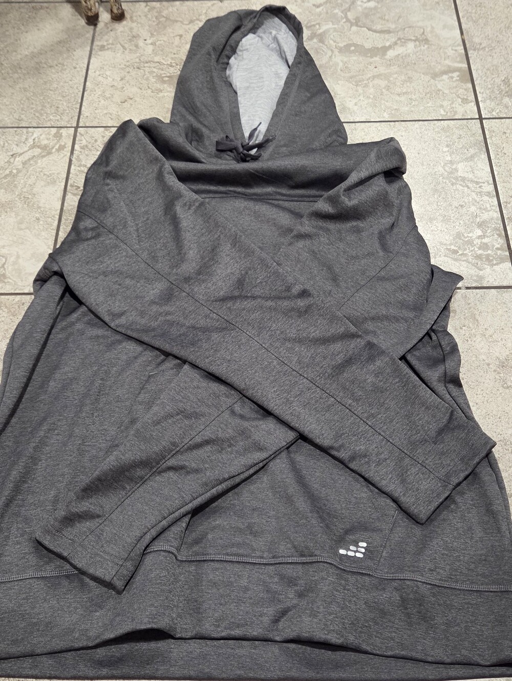 bcg Dark Gray Fleece-Lined Hoodie